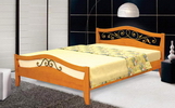 Двуспальная кровать с элементами ковки